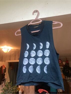 Brandy Melville rare John Galt muscle Moon Graphic Tank